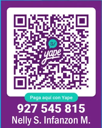 Yape QR code or payment instruction visual